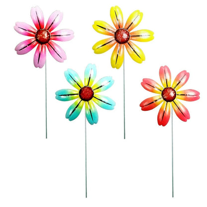Iron Flower Stakes for Garden Displays (1 Piece)