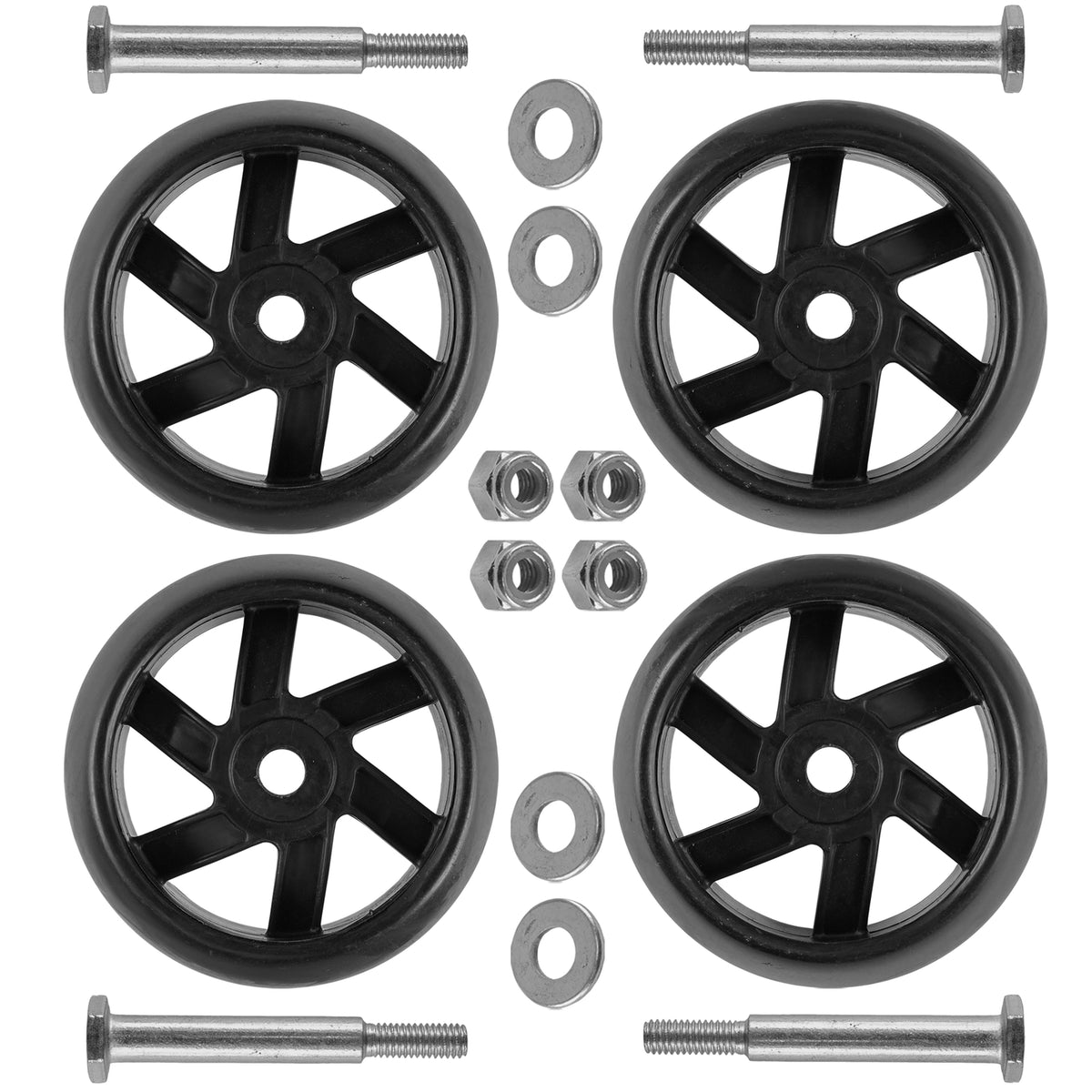 Deck Wheels Replacement Kit for Husqvarna LGT48DXL TS348 TS354 YT42DXL YTH20K46