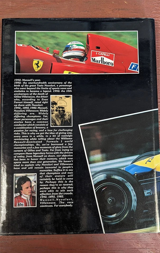 Formula One Book for 1992