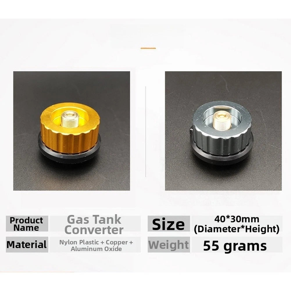 Automatic Fuel Canister Adapter for (Leak Proof, Shut Off)