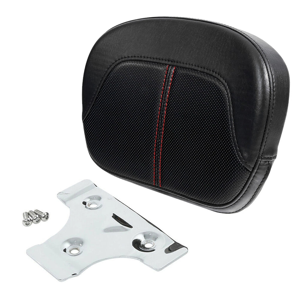 Black Passenger Backrest Pad for Harley Touring (1994–2023)