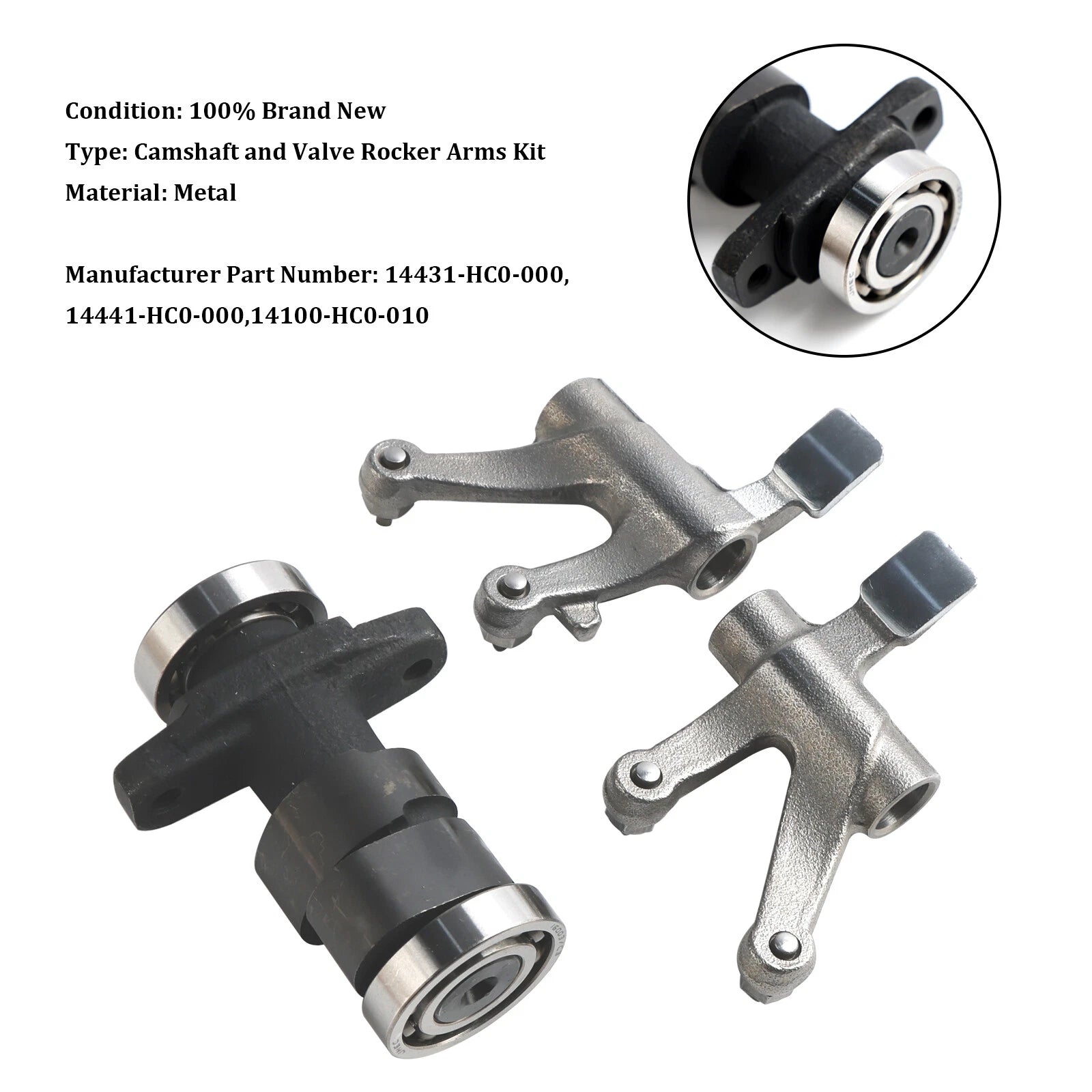 Camshaft Rocker Arm for Honda Fourtrax 250 TRX250 (1987–1992) Sportrax 300 TRX300
