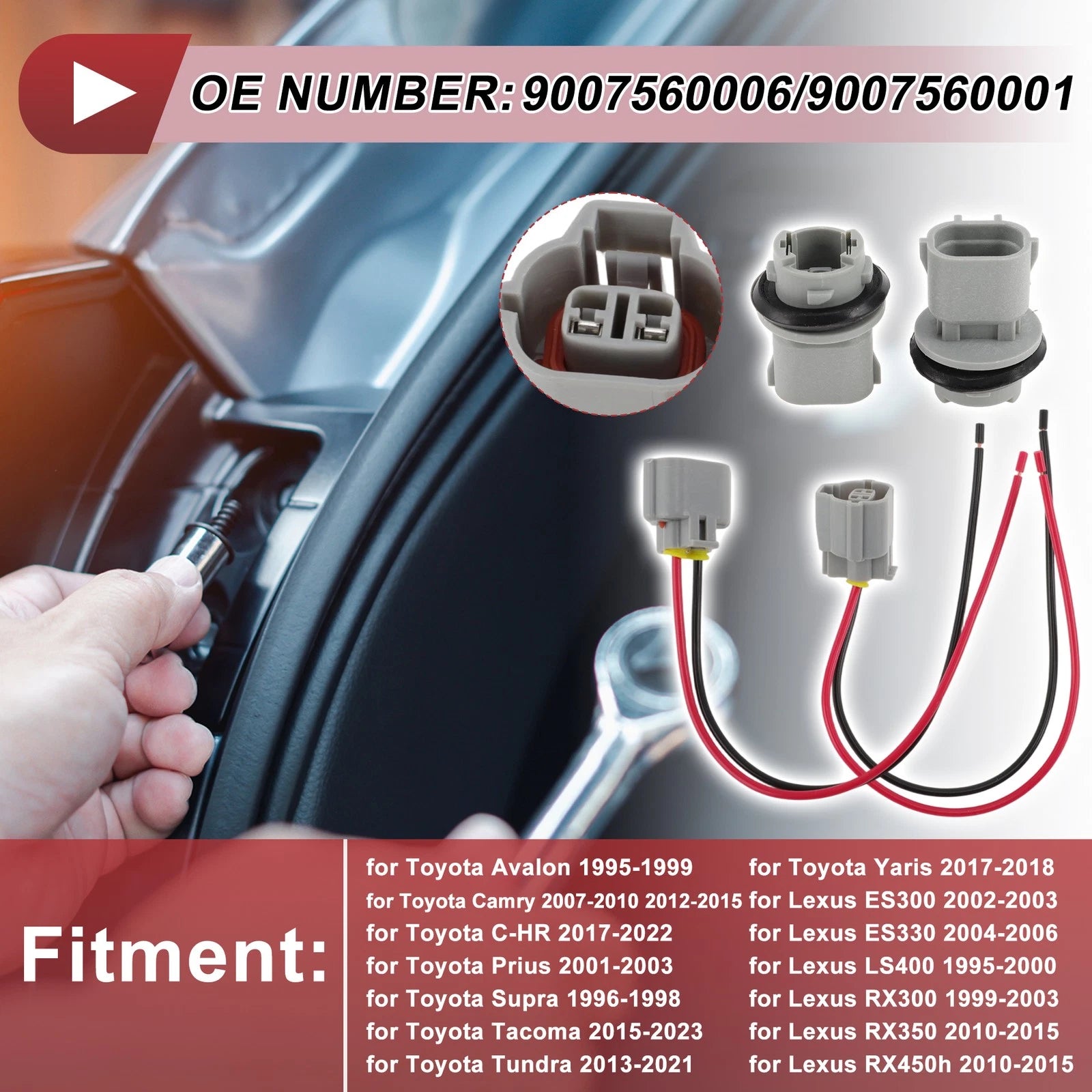 Turn Signal Socket Wiring Replacement for Toyota Avalon (1995–1999)