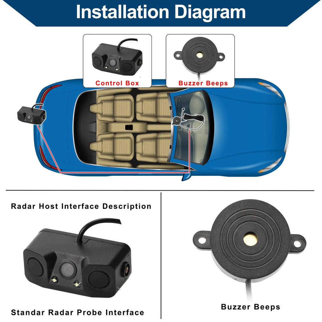 Reverse Parking Sensors System for Auto Vehicle