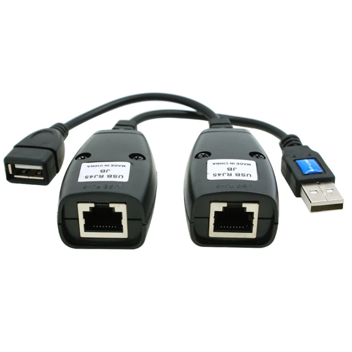 USB RJ45 Cat5e/6 Cable Adapter Set for USB Devices