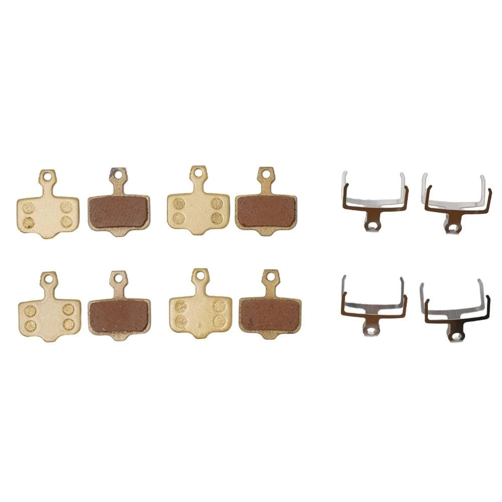 Set of 4 Brake Pads for Bicycle (Full Metal Replacement)