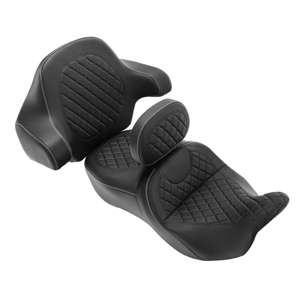 Seat & Backrest Pad Set for Harley Touring Models (2014–2023)