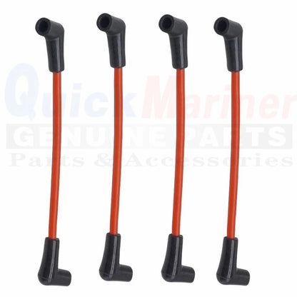 4pcs 9" Spark Plug Wire Set For Johnson Evinrude 80 90 115 120 140 Hp 582365
