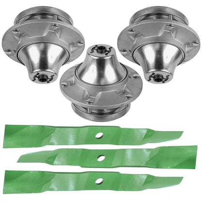 Deck Spindle and Blade Replacement for John Deere F620 F68 F687 F735 (60")