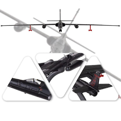 Alloy U2 Reconnaissance Aircraft Model Display (1/144 Scale)