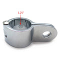 1.25" Chromed Crash Bar Mount Footpeg Clamp for Longhorn (Fits Specific Models)
