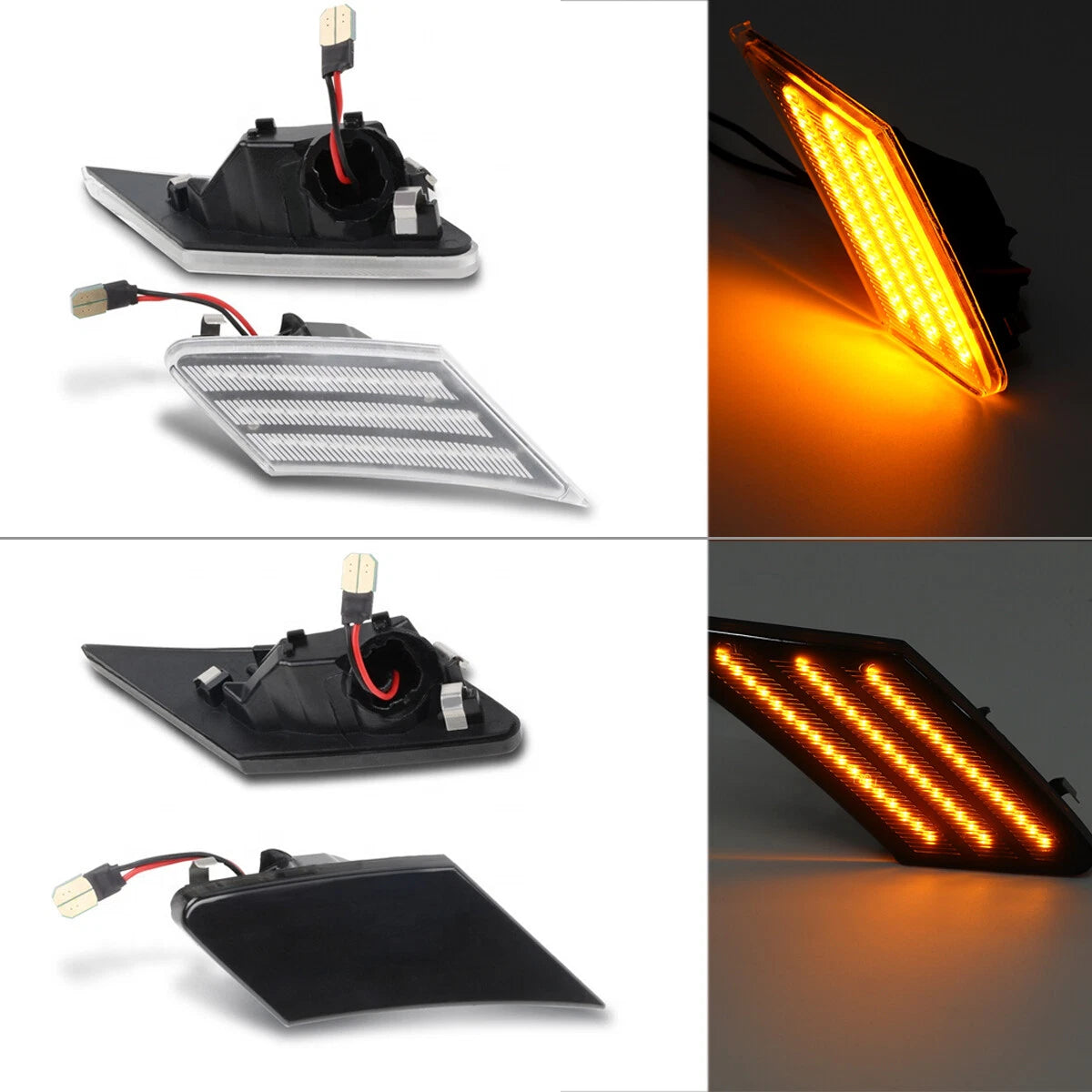 2X LED Side Marker Signal Lights for Subaru BRZ Scion FRS 86 Toyota (2013–2021)