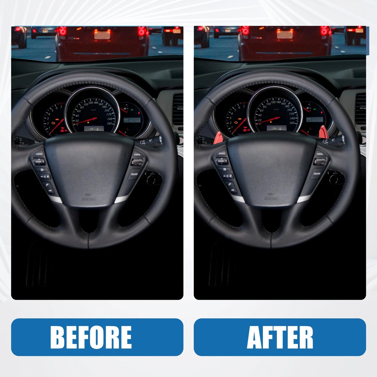 Steering Wheel Shift Paddle Covers Pair Replacement for Lexus ES (2018–2021)