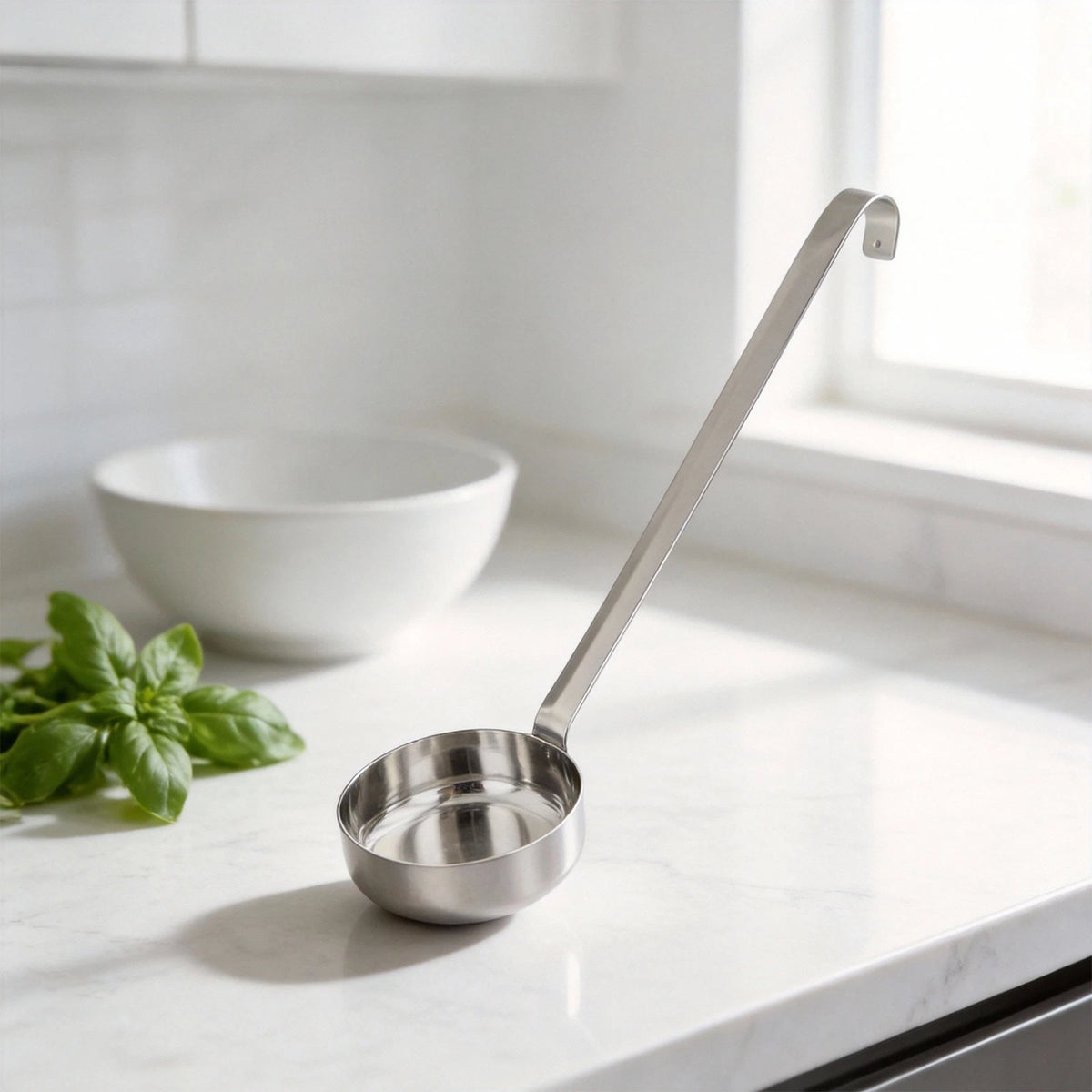 Flat Bottomed Measuring Spoon for Pizza Sauce - Accurate Ounce Measure
