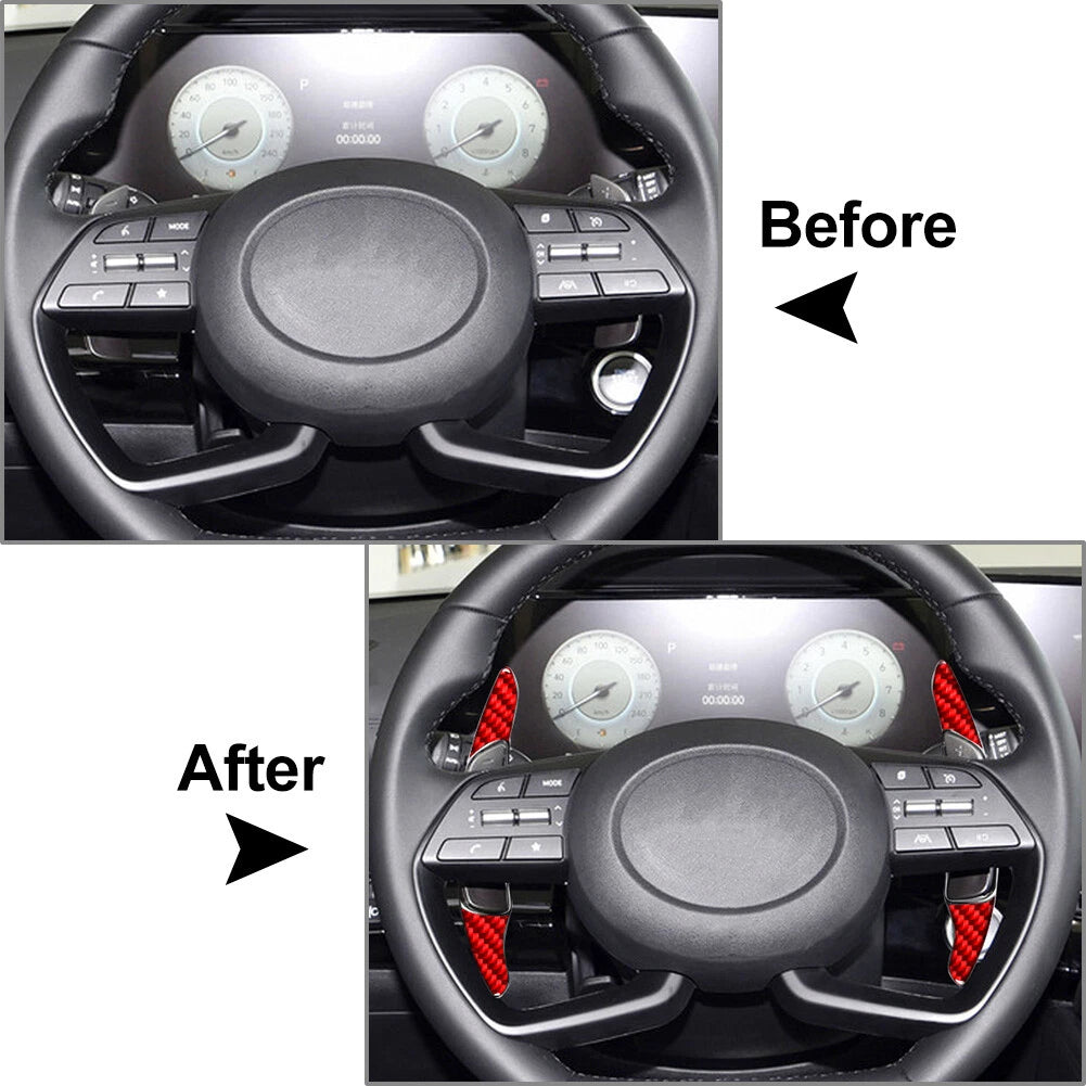 Steering Wheel Shift Paddle Extensions for Hyundai Elantra Genesis G70 Sonata (2017–2023)