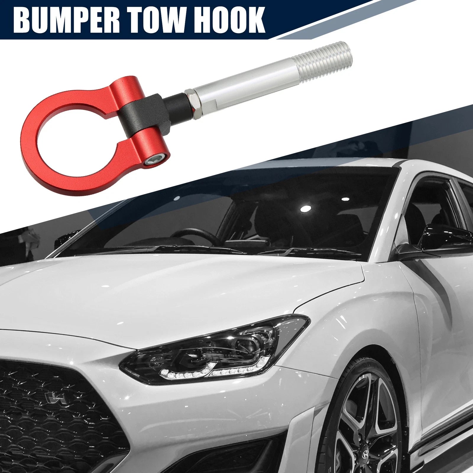 Trailer Tow Hook Screw Front Rear M20x2.5 for Hyundai Veloster (2012–2017)