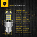 2X LED Light 1200 Lms 12V DC 6500K Xenon White
