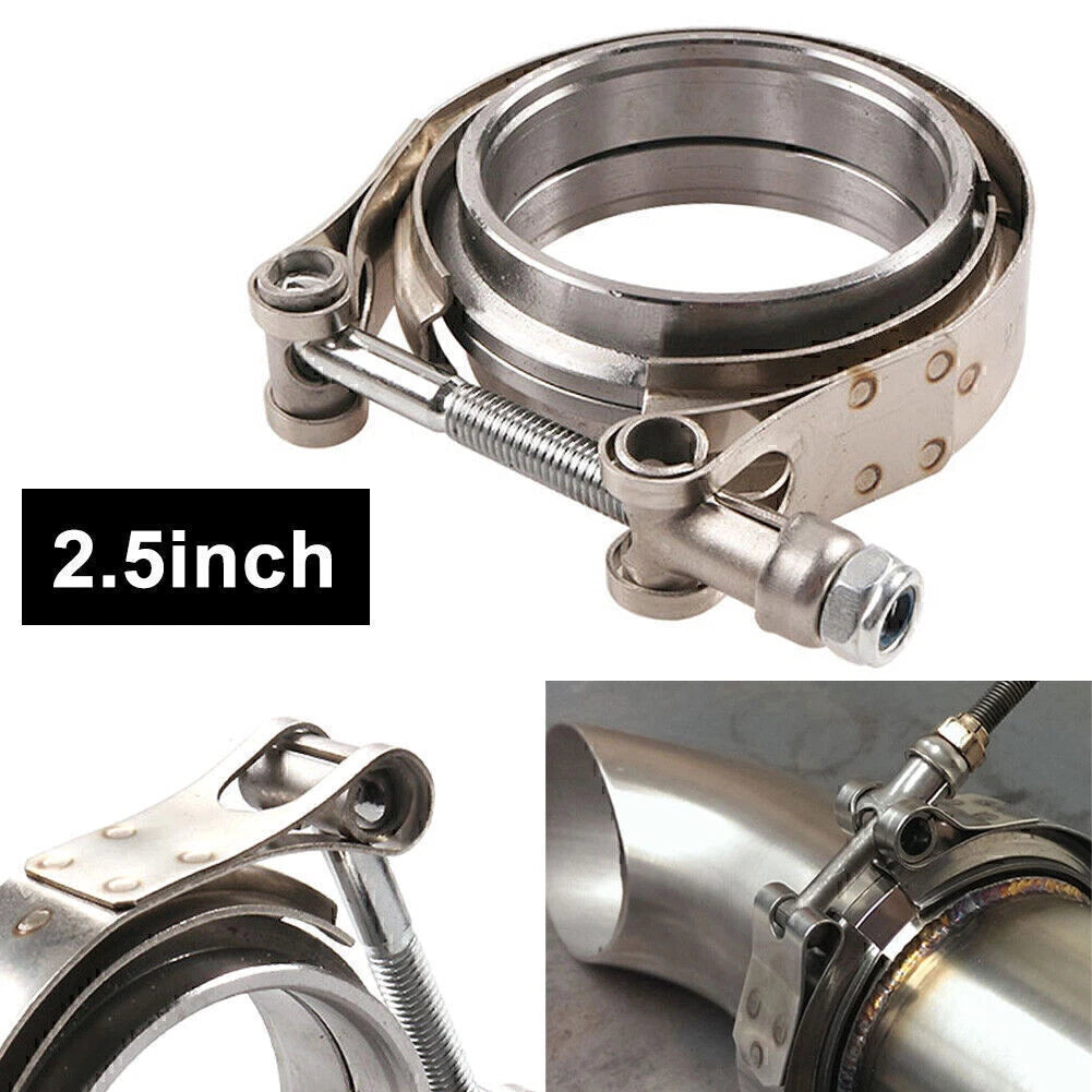 2.5" V-Band Clamp Flange Kit for CNC Applications (Self Aligning)