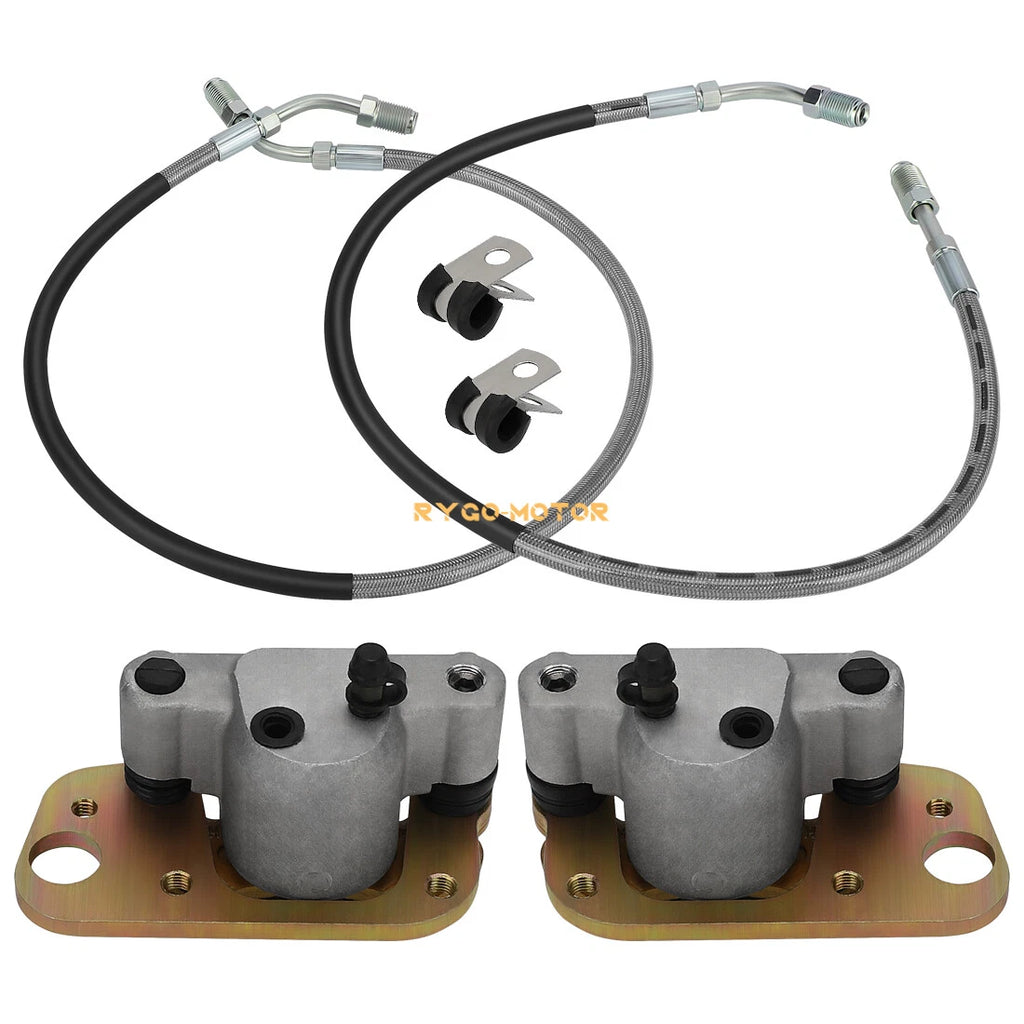 Front Brake Calipers & Hose Lines for Polaris Scrambler 400 500 (1998–2000)