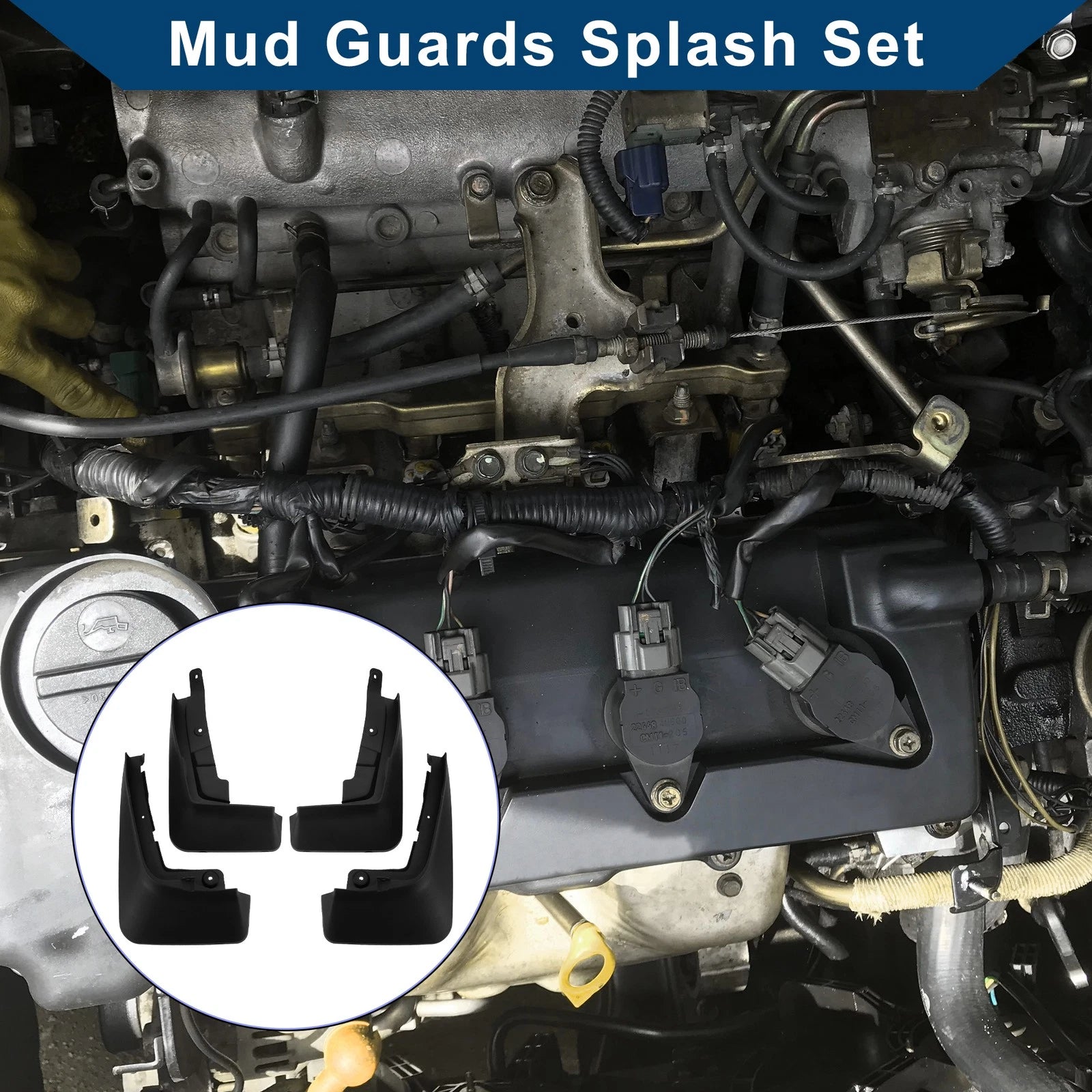 Mud Flaps Splash Guards 1 Set Replacement Mud Guards for BMW X7 G07 (2019–2023)