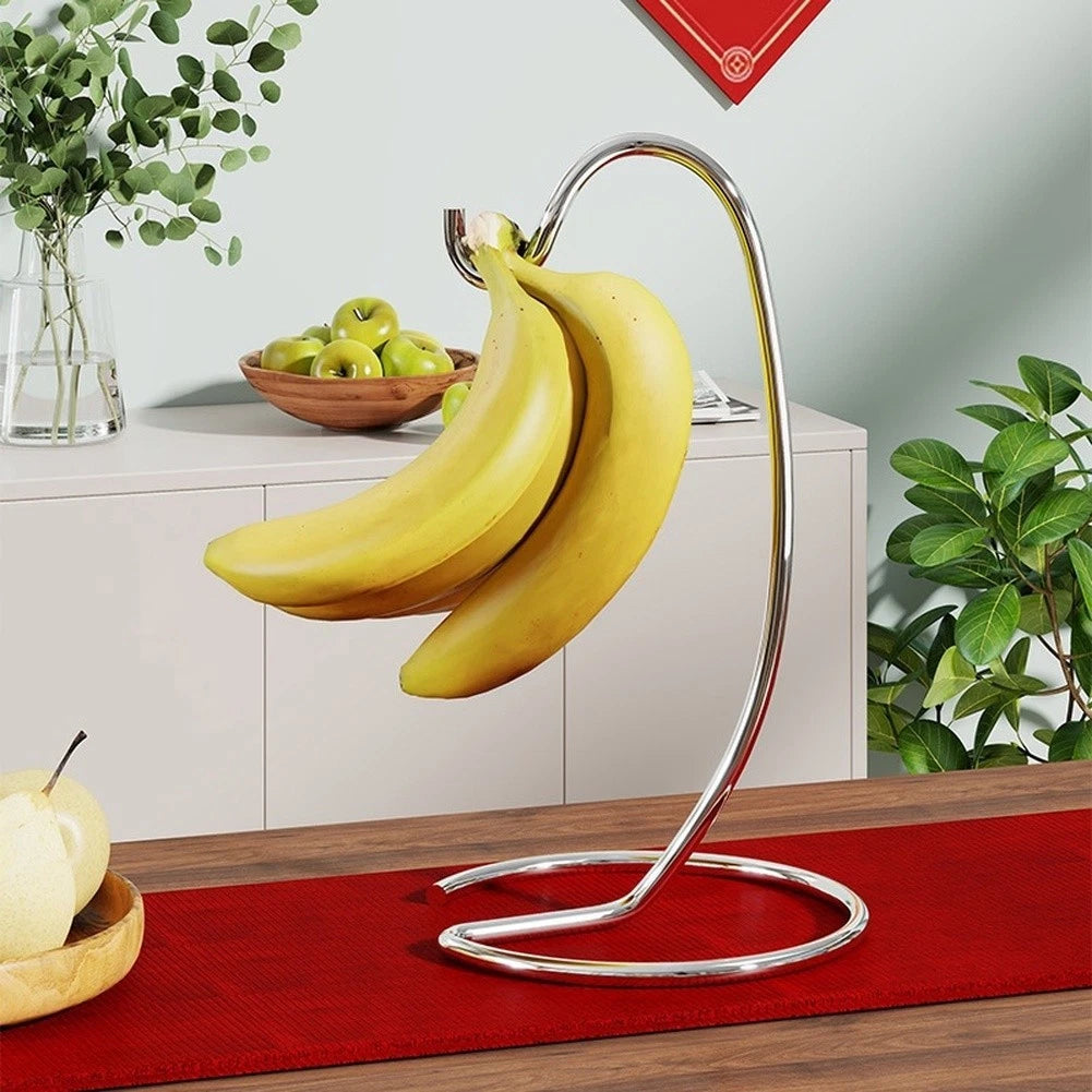 Stainless Steel Banana Hanger for Kitchen Counter Organizer