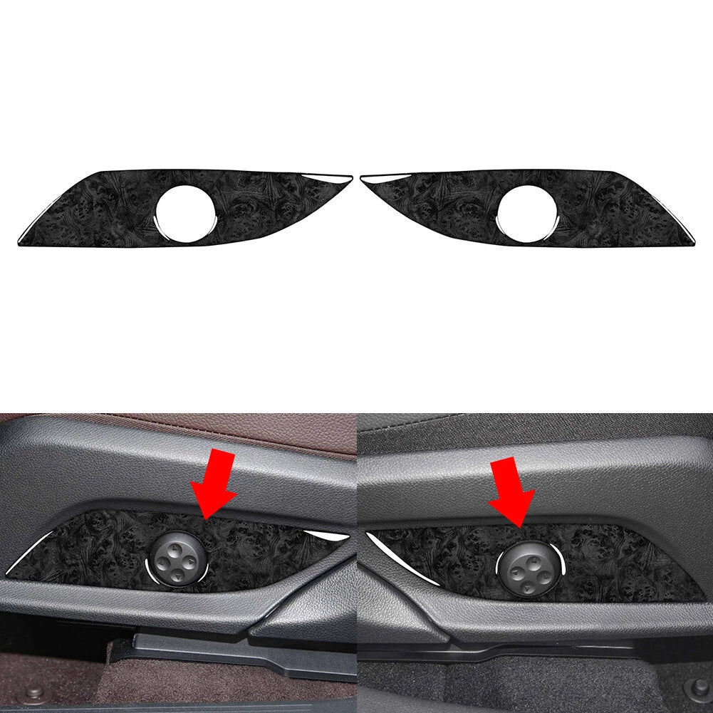 2pcs Black Interior Front Seat Side Panel for Benz C Class W205 (2015–2021)