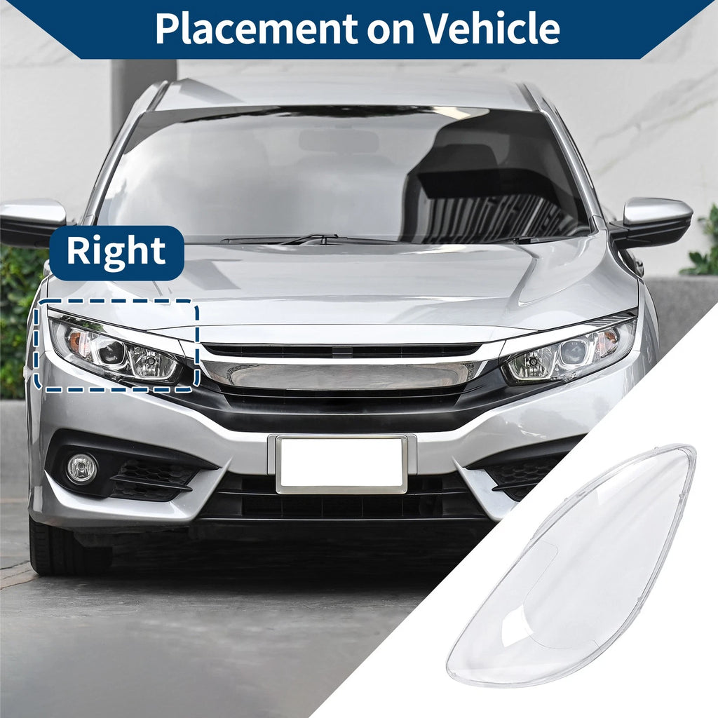 Headlight Lens Cover Front Right for Mercedes-Benz Viano (2004–2014)