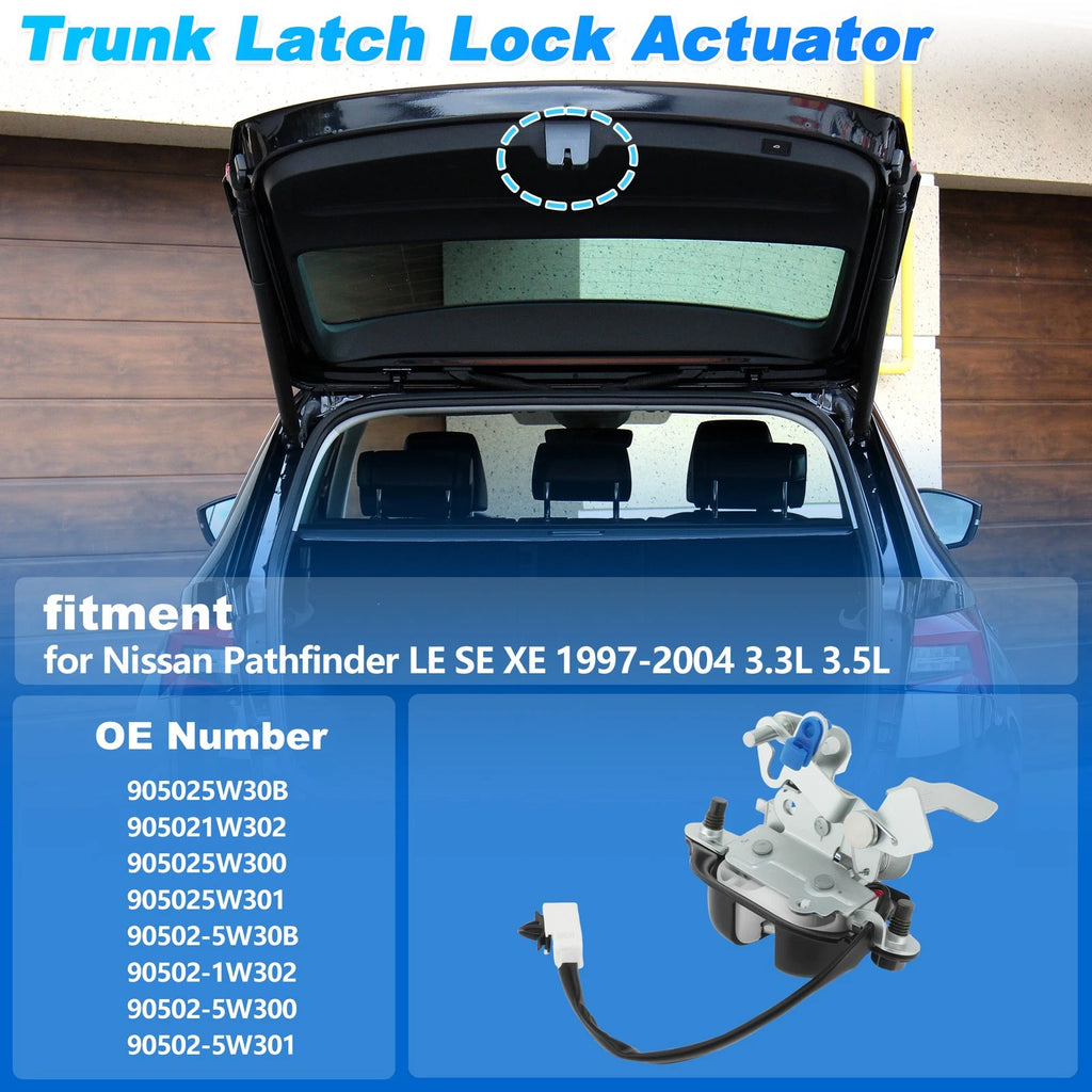 Tailgate Latch Lock Actuator for Nissan Pathfinder (1997–2004) 905025W30B