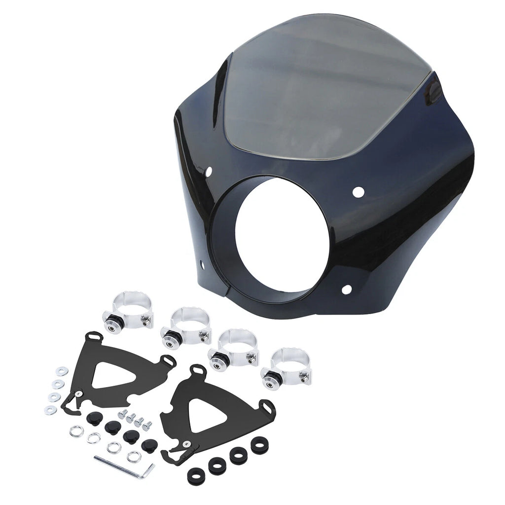 Front Headlight Fairing for Harley Low Rider Super Glide (49mm Trigger Mount)