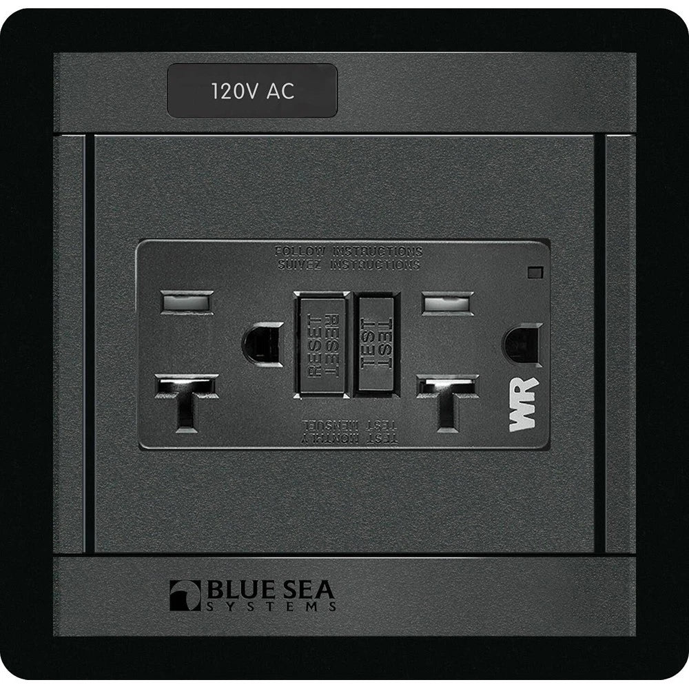 Blue Sea 1499 360 Panel for 120V AC GFCI Dual Outlet