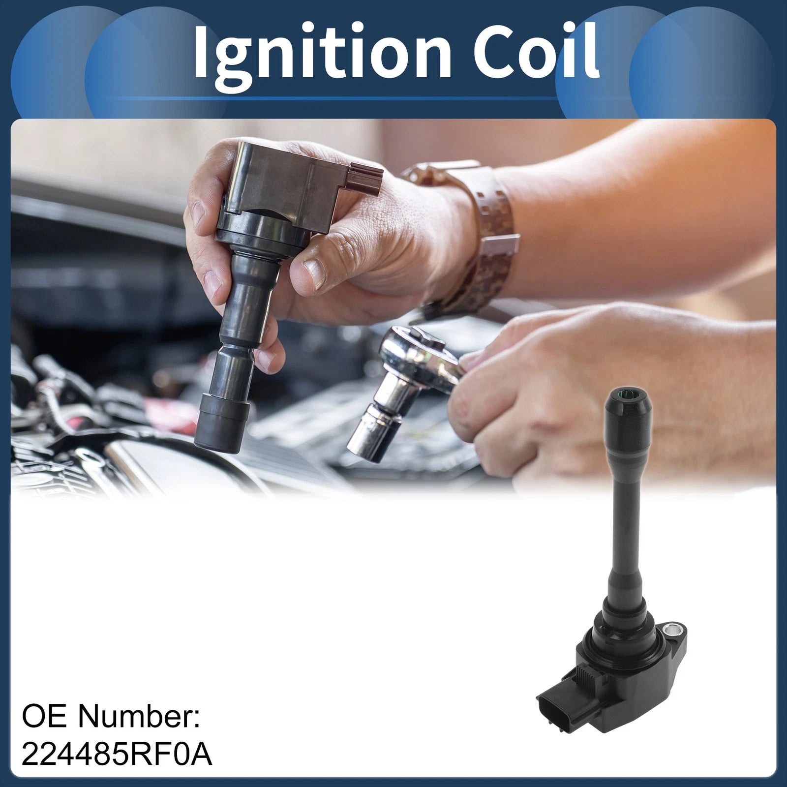 Ignition Coil Pack No.224485RF0A for Nissan Note E12 (2012–2015)