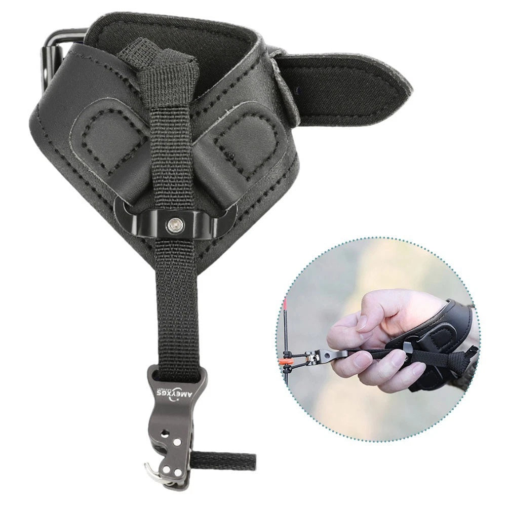 Adjustable Wrist Strap Release Aid for Compound Bow