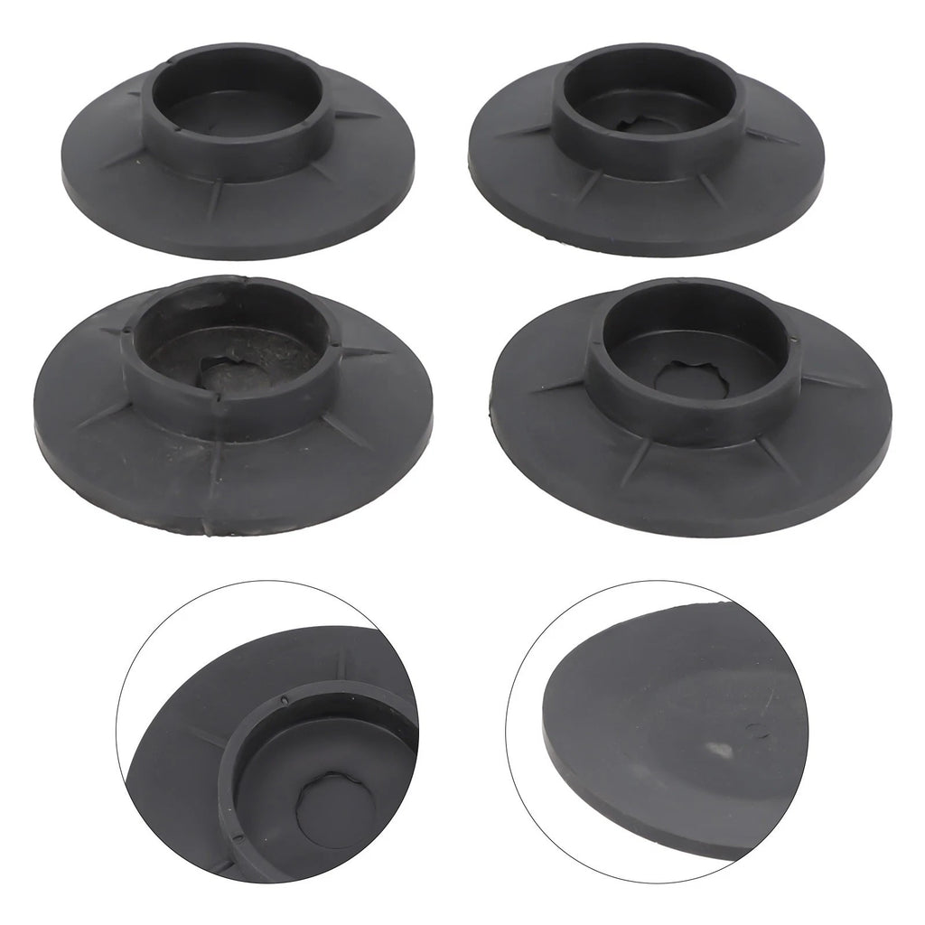 Anti-Vibration Feet Pads for Washing Machine (Black Rubber)