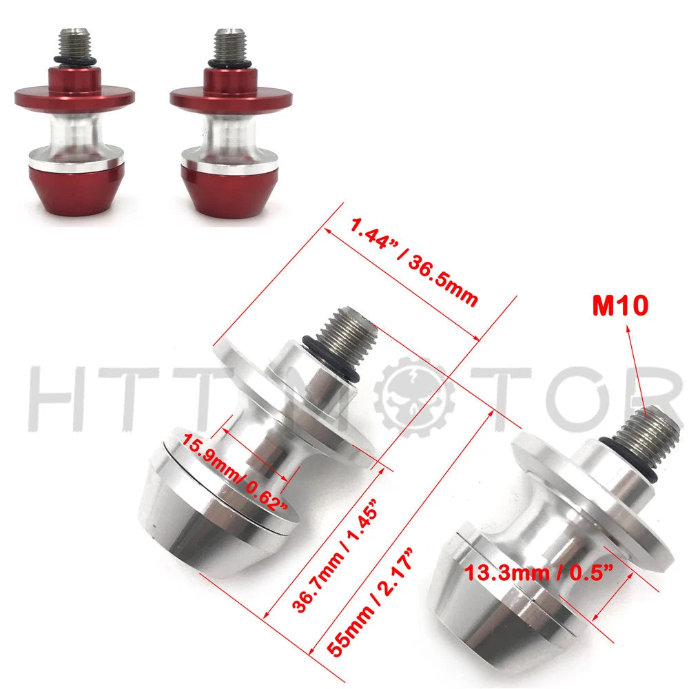CNC Swingarm Spools Sliders for Universal Motorcycle (10mm)