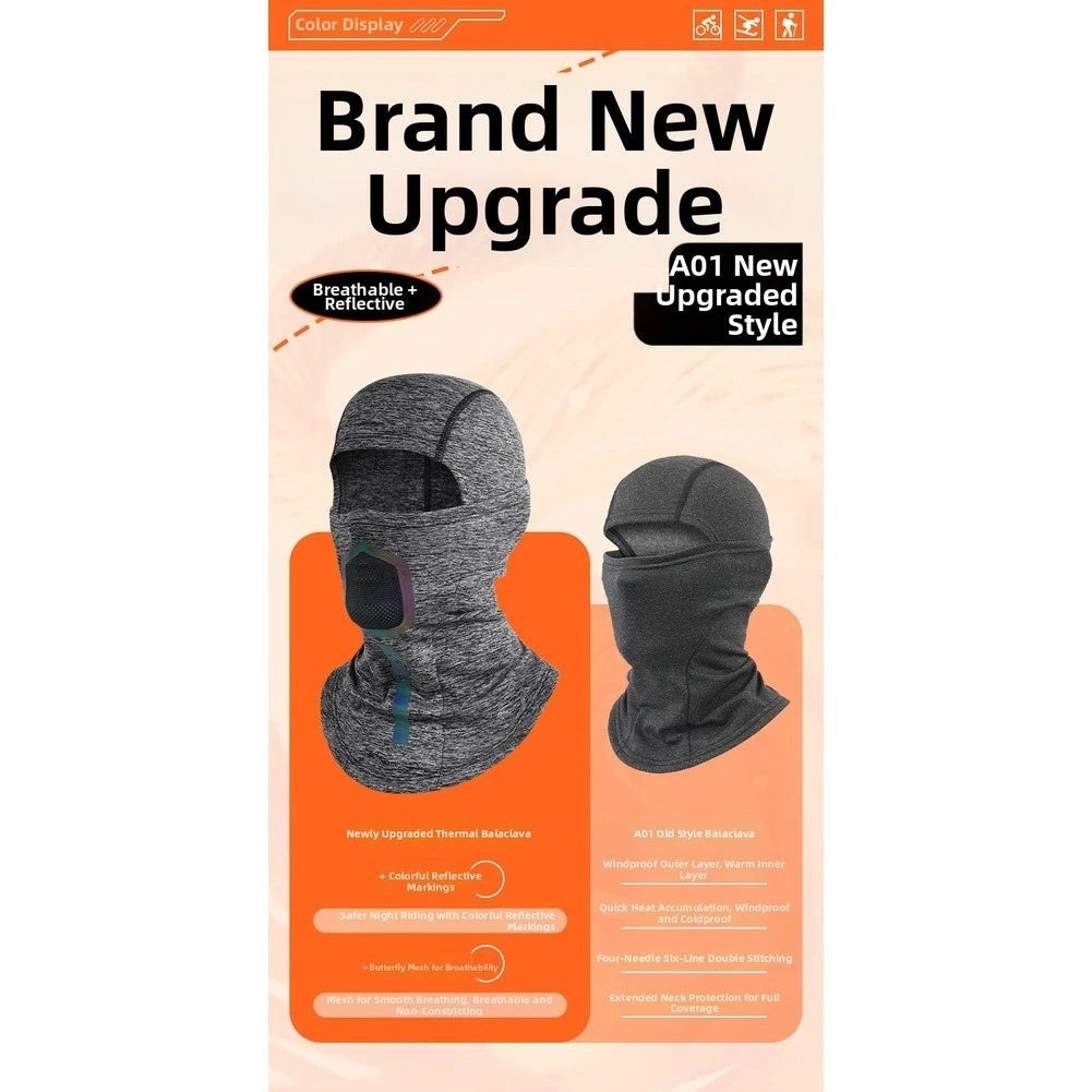 Winter Reflective Balaclava Neck Warmer for Cycling