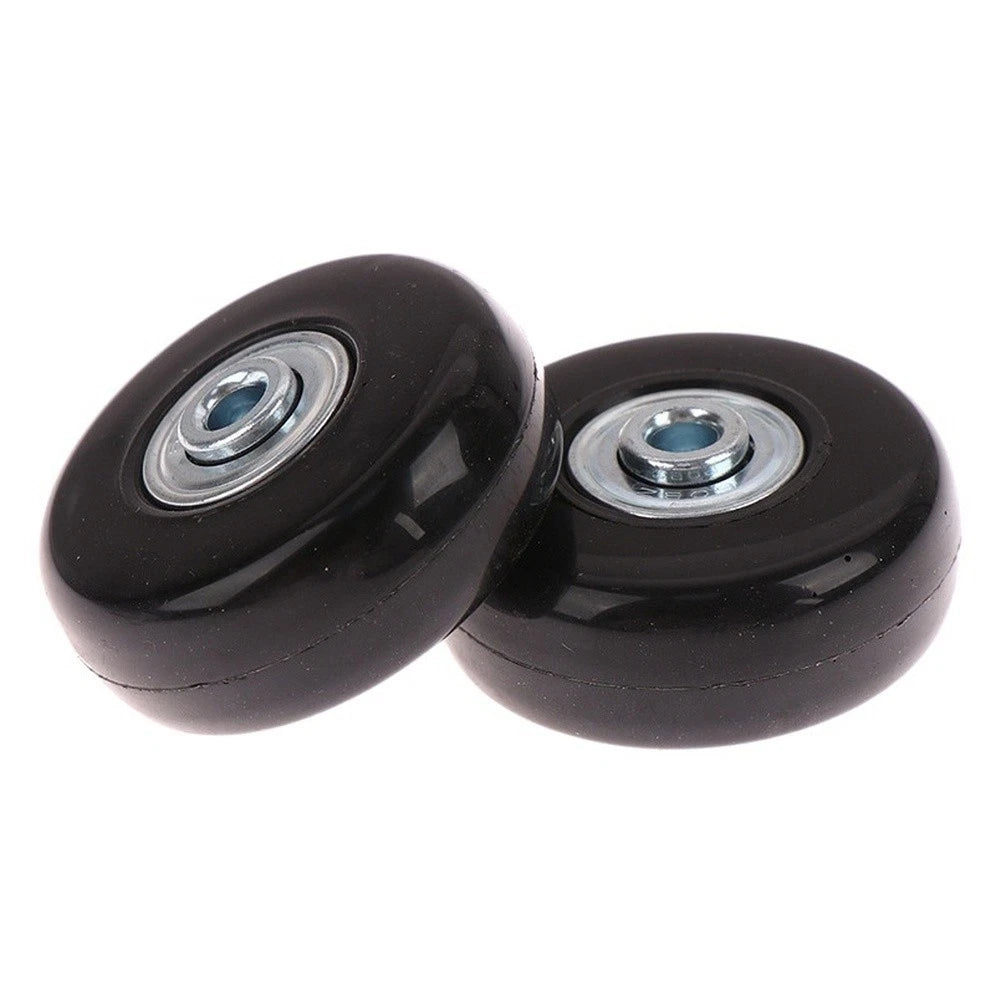Set of 4 Rubber Alloy Silent Wheels for Suitcase Replacement
