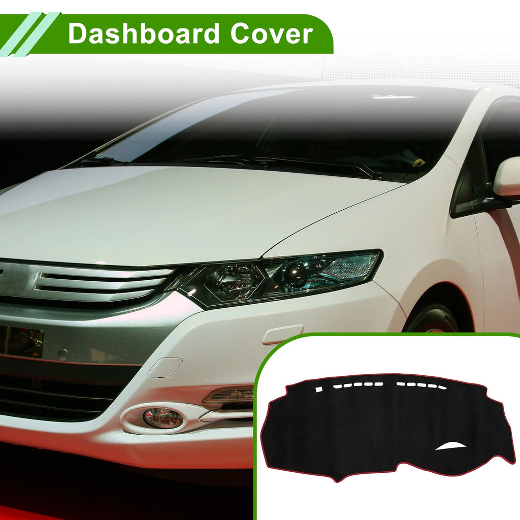 Dashboard Dash Cover Mat for Honda Insight 2009–2014 Sun Protector Black Red