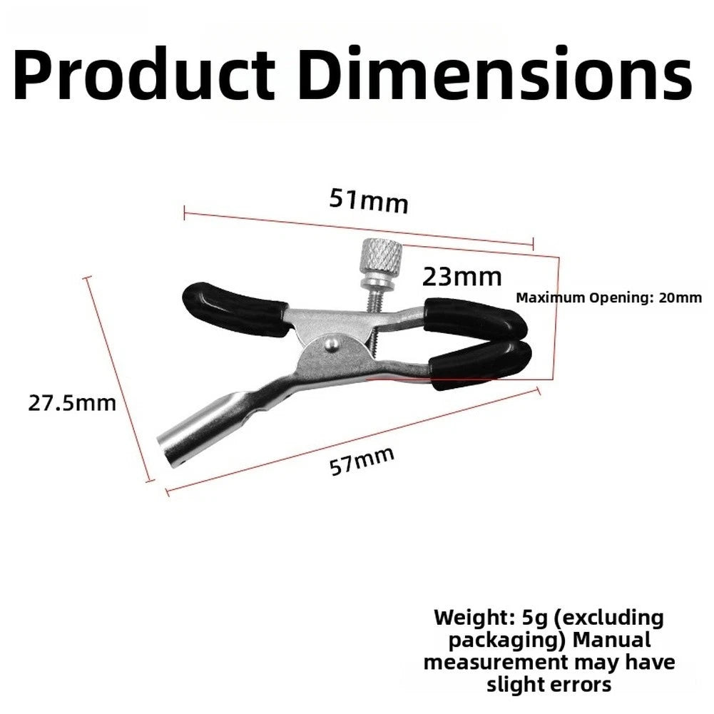 Adjustable Alligator Clip for Various Applications (5.7 x 2.3 x 2.75 cm)