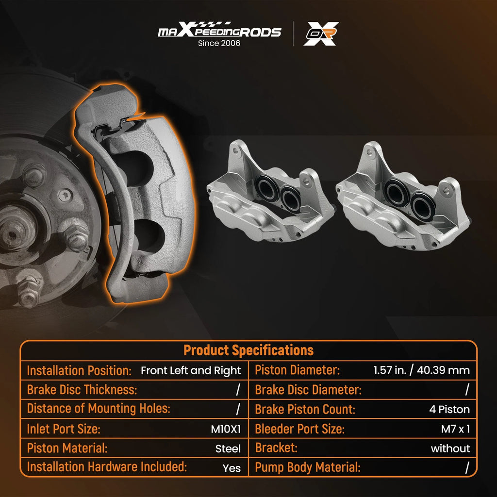 Front Disc Brake Caliper 4 Piston for Subaru Impreza WRX (2006–2007)