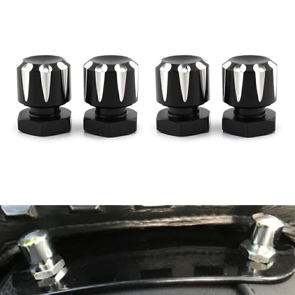 Set of 4 Mounting Nuts Bolts for Harley Road King, Road Glide, Softail, Fat Boy