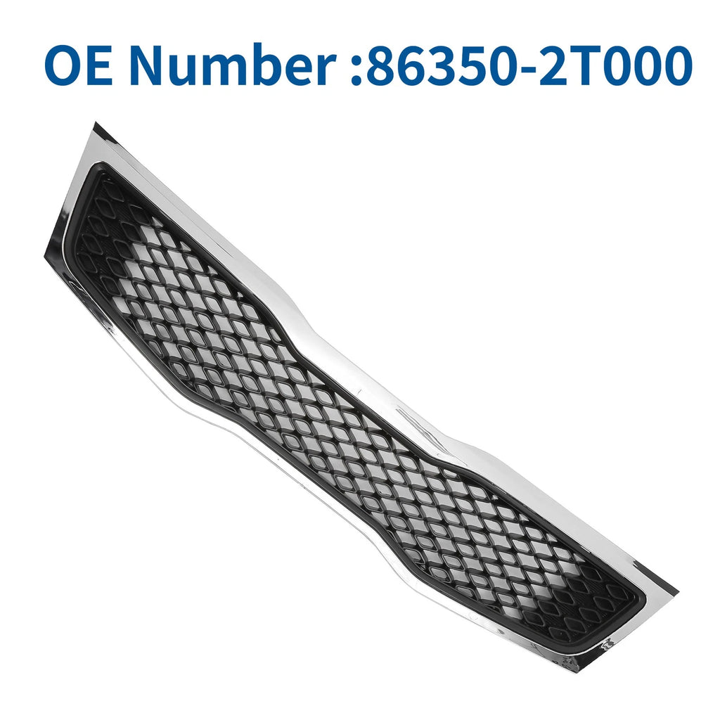 Front Upper Bumper Grille for Kia Optima (2011) Black Chrome