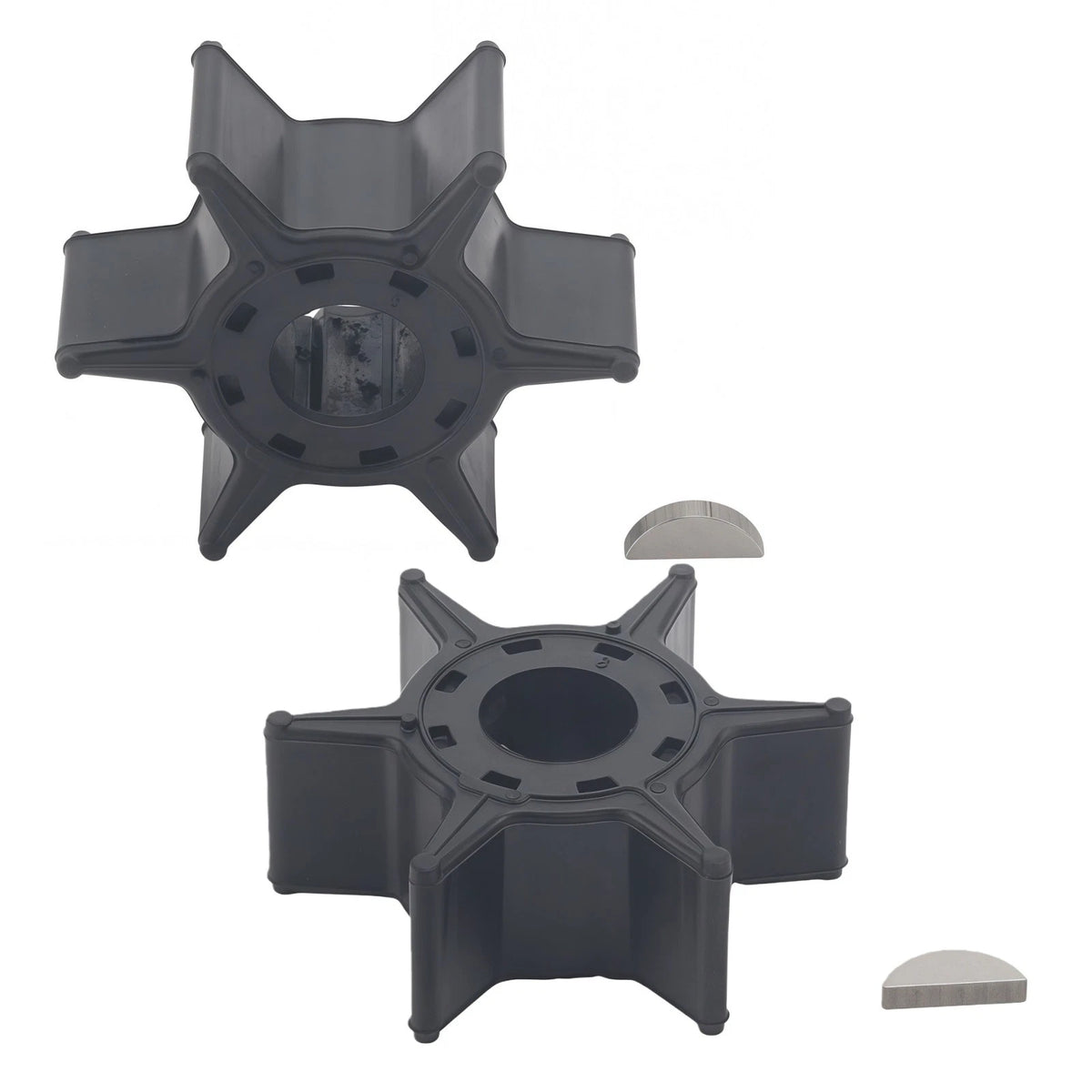For Yamaha Water Pump Impeller with key 6L2-44352-00 20 25 HP 2 Stroke 2PACK
