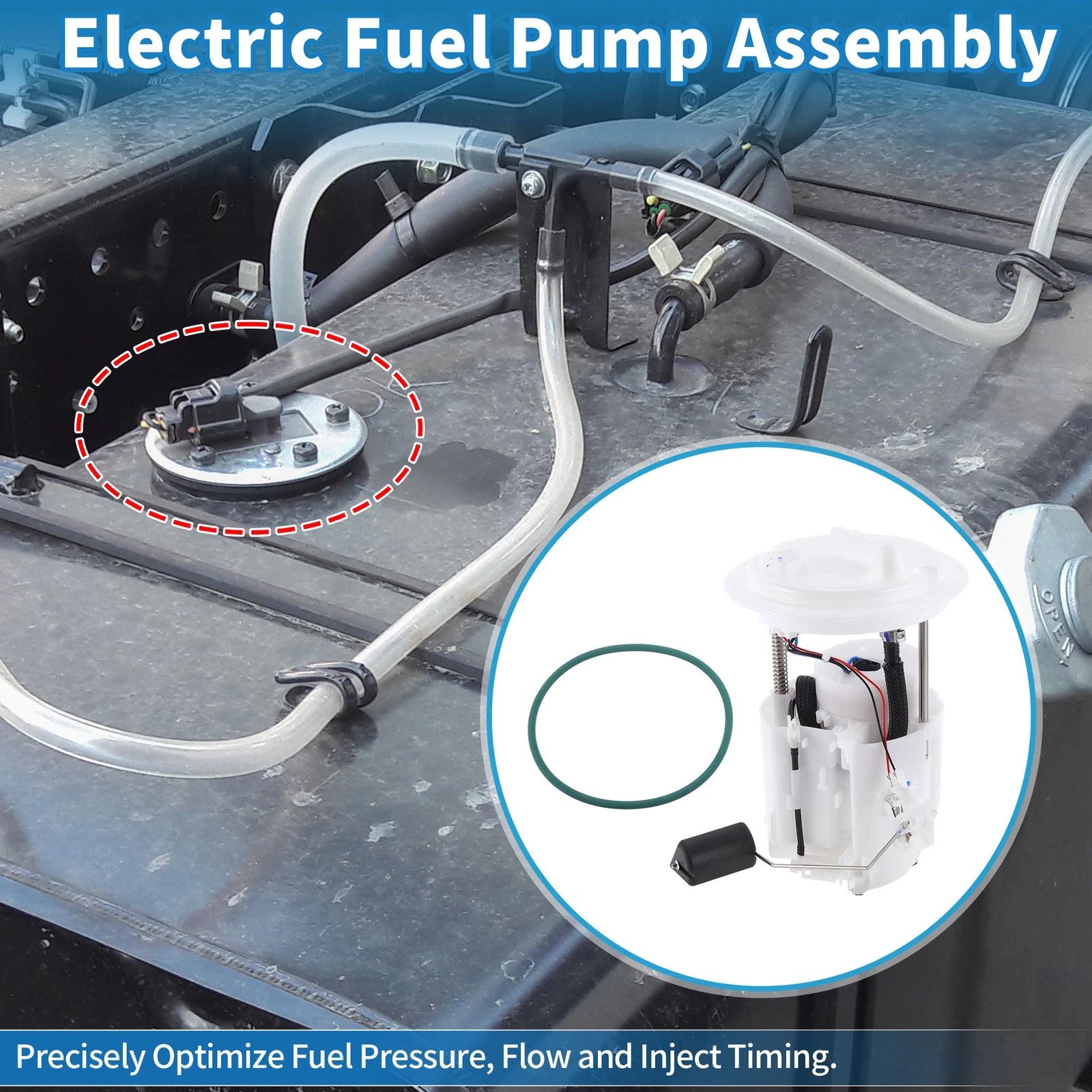 Electric Fuel Pump Assembly Replacement for Chrysler Sebring and Dodge Avenger (2007–2014)