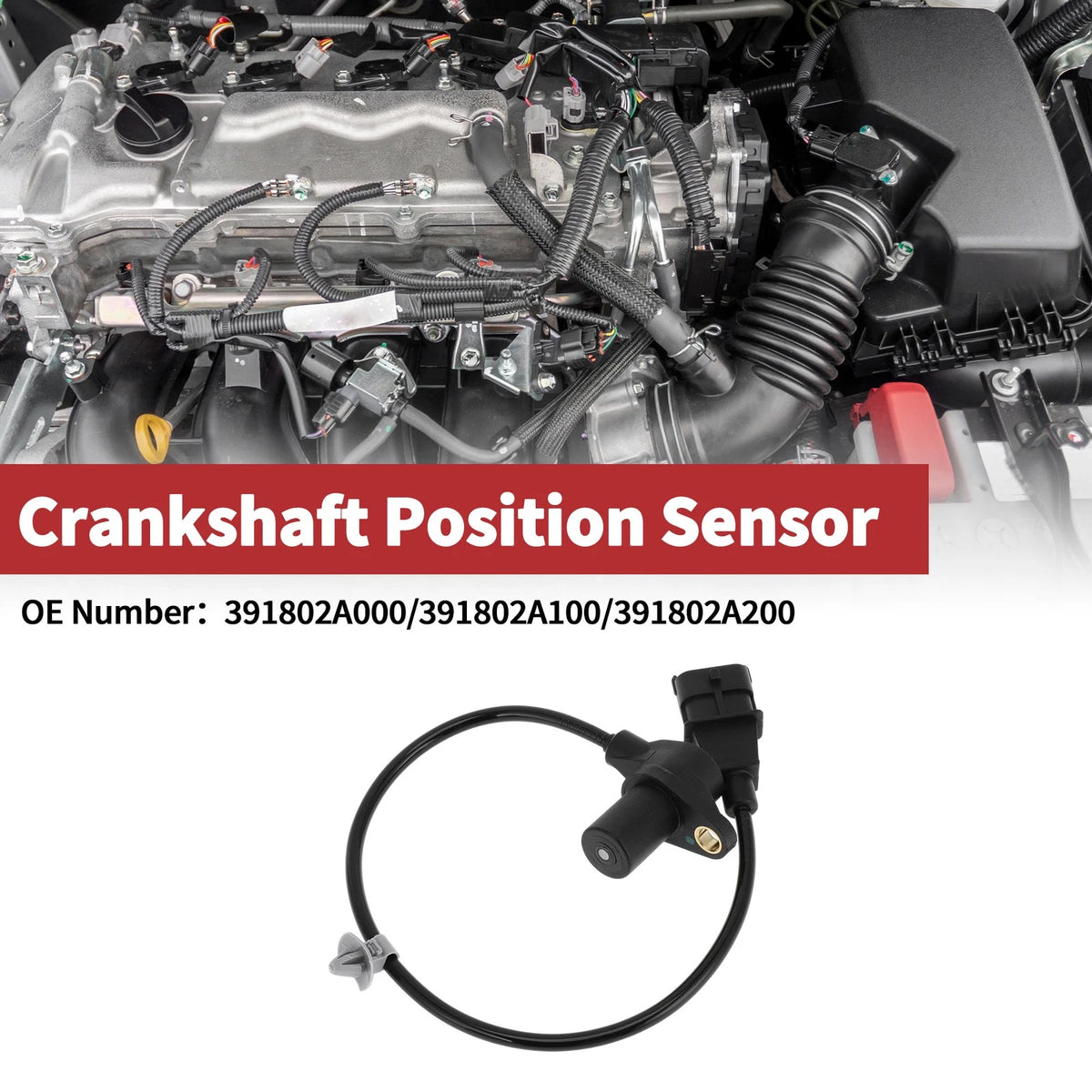 Crankshaft Position Sensor for Hyundai i30 1.6 CRDi (2007–2011) No. 391802A000