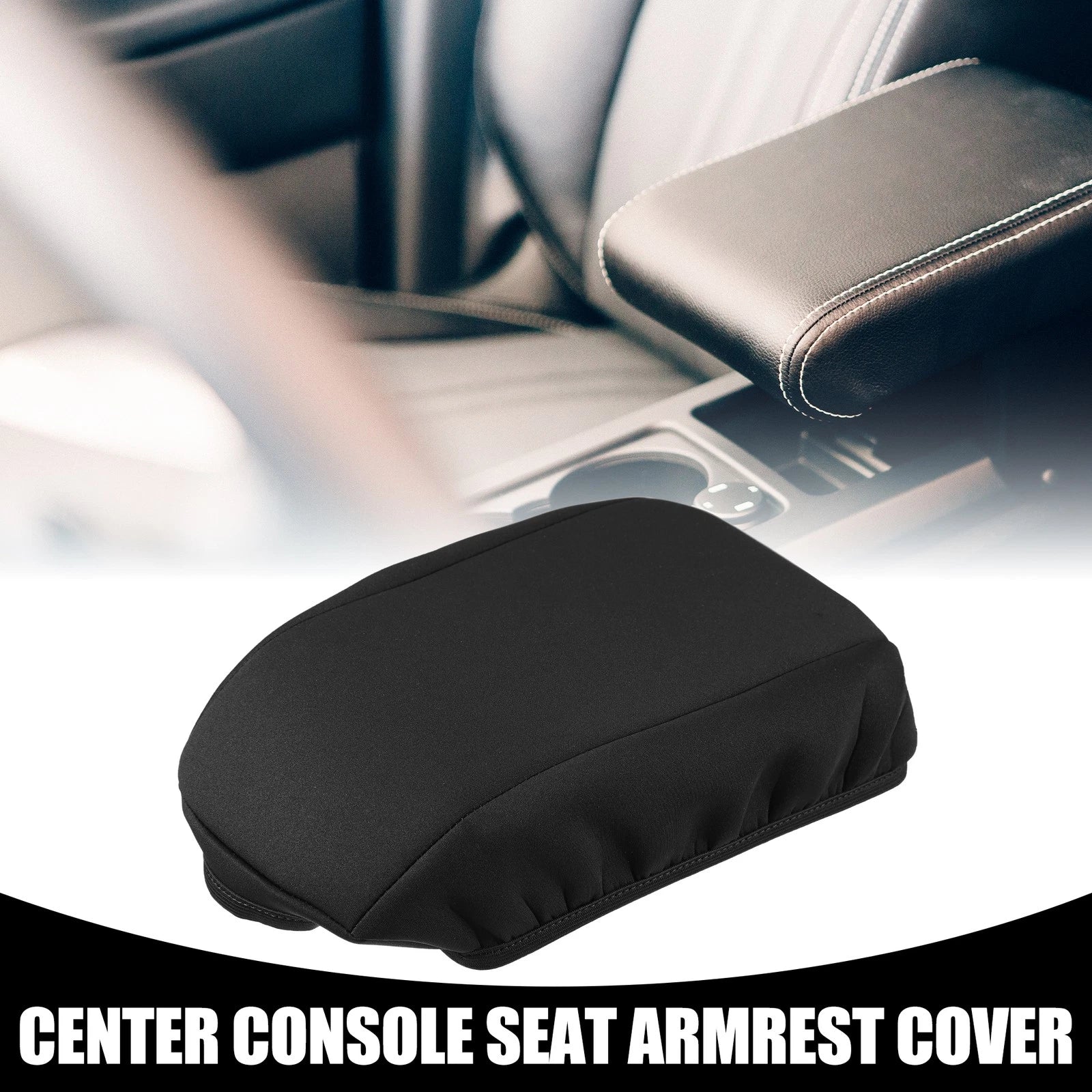 Center Console Armrest Cover for Ford Escape (2017–2019) Black