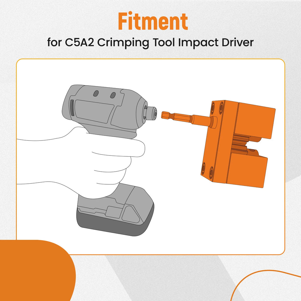 Impact Power Assisted Crimper for Impact Driver (Galvanized Steel)