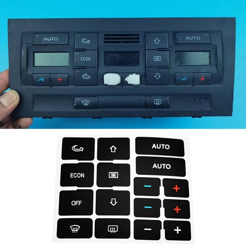 AC Button Decal for Audi A4 B6 B7 (2001–2008)