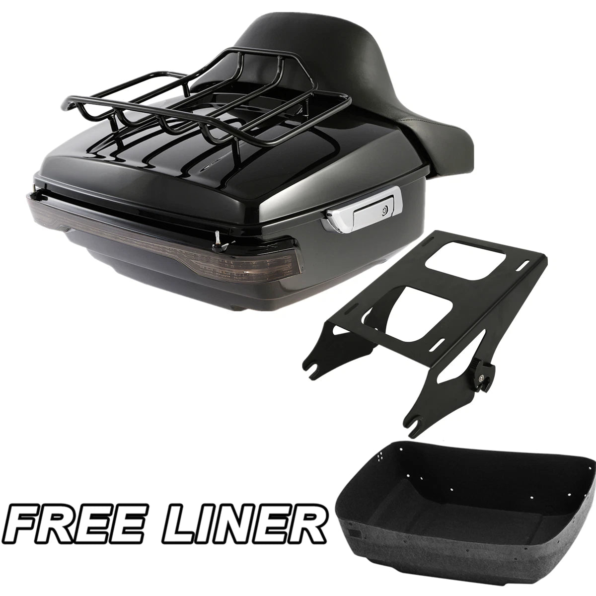 Trunk Pad Rack Tail Light for Harley Touring Street Glide (2014–2025)