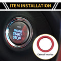 Engine Start Stop Button Switch Knob Cover Ring for Toyota Tacoma (2016–2023)
