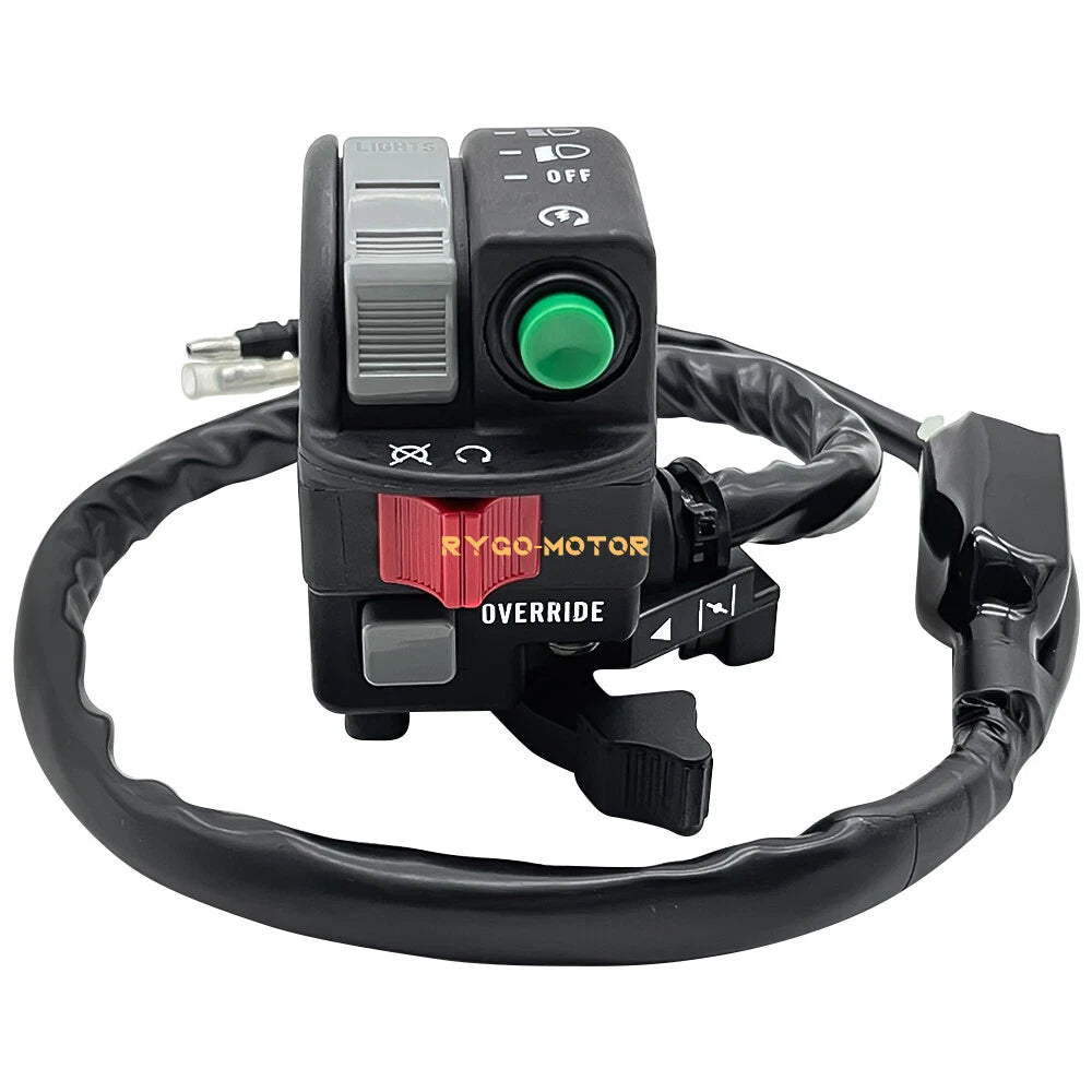 Left Handlebar Start Switch Override Headlight for Kawasaki Prairie 300 (1999–2004)